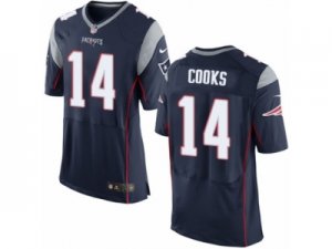 Mens Nike New England Patriots #14 Brandin Cooks Elite Navy Blue Team Color NFL Jersey