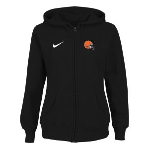 Women Cleveland Browns Logo Pullover Hoodie-7