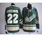 nhl minnesota wild #22 cltterbuck green