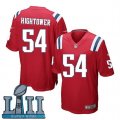 Nike Patriots #54 Dont'a Hightower Red Youth 2018 Super Bowl LII Game Jersey