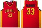 Golden State Warriors #33 Kevin Durant Red Oak Hill Academy High School Stitched NBA Jersey