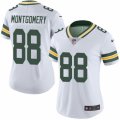 Women's Nike Green Bay Packers #88 Ty Montgomery Limited White Rush NFL Jersey