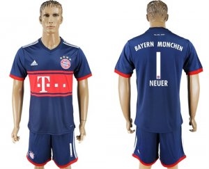 2017-18 Bayern Munich 1 NEUER Away Soccer Jersey