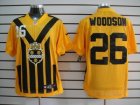 Nike NFL pittsburgh steelers #26 woodson throwback yellow-black 1933