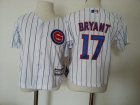 Cubs #17 Kris Bryant White Toddler Jersey