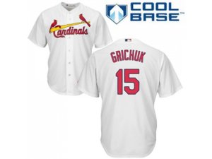 Youth St.Louis Cardinals #15 Randal Grichuk White Cool Base Stitched MLB Jersey