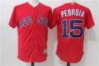 Red Sox #15 Dustin Pedroia Red Cool Base Jersey
