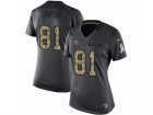 Womens Nike Tennessee Titans #81 Jonnu Smith Limited Black 2016 Salute to Service NFL Jersey