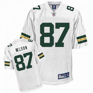 Green Bay Packers #87 Jordy Nelson white