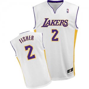 nba los angeles Lakers #2 fisher white[2011 revolution 30]