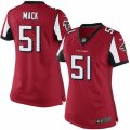 Womens Nike Atlanta Falcons #51 Alex Mack Limited Red Team Color NFL Jersey