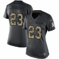 Women's Nike Los Angeles Rams #23 Benny Cunningham Limited Black 2016 Salute to Service NFL Jersey