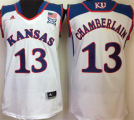 Kansas Jayhawks #13 Wilt Chamverlain White College Basketball Jersey