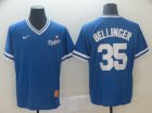Dodgers #35 Cody Bellinger Blue Throwback Jersey
