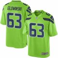 Youth Nike Seattle Seahawks #63 Mark Glowinski Limited Green Rush NFL Jersey