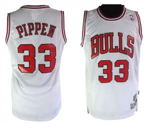 Chicago Bulls #33 Scottie Pippen Soul Swingman Stitch White