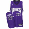 Mens Adidas Sacramento Kings #22 Matt Barnes Swingman Purple Road NBA Jersey