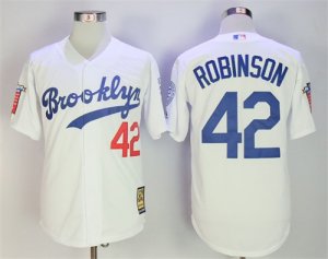 Dodgers #42 Jackie Robinson White Cooperstown Collection Limited Edition Jersey