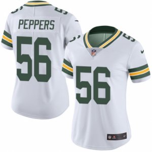 Women\'s Nike Green Bay Packers #56 Julius Peppers Limited White Rush NFL Jersey