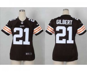 Nike women jerseys cleveland browns #21 gilbert brown