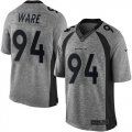 Nike Denver Broncos #94 DeMarcus Ware Gray Men Stitched NFL Limited Gridiron Gray Jersey