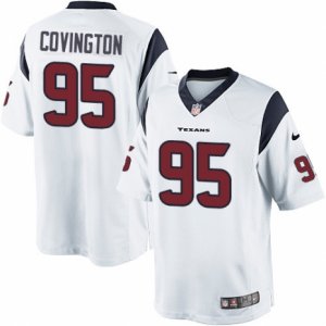 Mens Nike Houston Texans #95 Christian Covington Limited White NFL Jersey