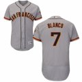 Mens Majestic San Francisco Giants #7 Gregor Blanco Grey Flexbase Authentic Collection MLB Jersey