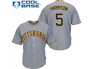 Youth Pittsburgh Pirates #5 Josh Harrison Grey Cool Base Stitched MLB Jersey