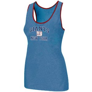 Nike New York Giants Heart & Soul Tri-Blend Racerback stretch Tank Top L.Blue