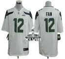 Nike Seattle Seahawks #12 Fan White Super Bowl XLVIII NFL Game Jersey
