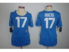 Nike Women San Diego Chargers #17 Philip Rivers blue jerseys[breast cancer awareness]