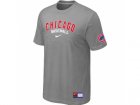 Chicago Cubs L.Grey Nike Short Sleeve Practice T-Shirt