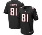 Men's Nike Atlanta Falcons #81 Austin Hooper Elite Black Alternate NFL Jersey