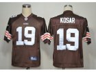 NFL cleveland browns #19 kosar brown jerseys
