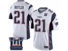 Youth Nike New England Patriots #21 Malcolm Butler White Super Bowl LI Champions NFL Jersey
