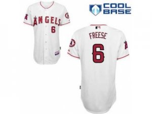 mlb jerseys los angeles angels #6 freese white