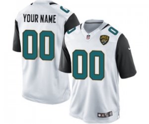 Men\'s Nike Jacksonville Jaguars Customized Game White NFL Jersey