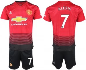 2018-19 Manchester United 7 ALEXIS Home Soccer Jersey