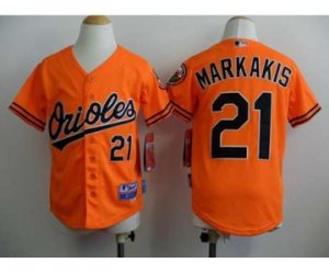 youth mlb jerseys baltimore orioles #21 markakis orange