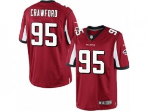 Mens Nike Atlanta Falcons #95 Jack Crawford Limited Red Team Color NFL Jersey