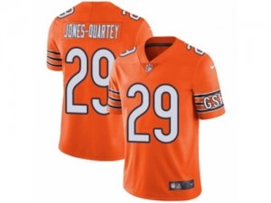 Mens Nike Chicago Bears #29 Harold Jones-Quartey Vapor Untouchable Limited Orange Rush NFL Jersey