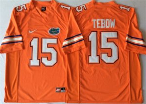 Florida Gators 15 Tim Tebow Orange College Football Jersey