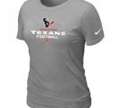 Women Houston Texans Light Grey T-Shirt