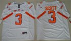 Clemson Tigers 3 Artavis Scott White College Football Jersey