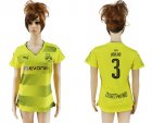 2017-18 Dortmund 3 JOO HO Home Women Soccer Jersey