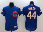 Chicago Cubs # 44 Anthony Rizzo Blue World Series Champions Gold Program Flexbase Jersey