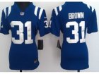 Nike Women nfl Indianapolis Colts #31 Donald Brown Blue jerseys