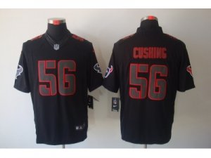 Nike NFL Houston Texans #56 Brian Cushing Black Jerseys(Impact Limited)