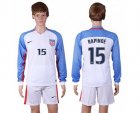 USA #15 Rapinoe Home Long Sleeves Soccer Country Jersey