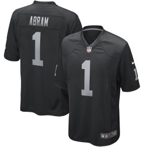 Nike Raiders #1 Johnathan Abram Black 2019 NFL Draft First Round Pick Vapor